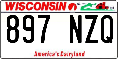 WI license plate 897NZQ