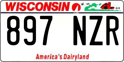 WI license plate 897NZR