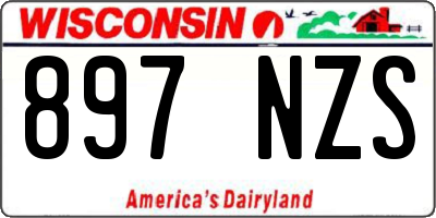 WI license plate 897NZS