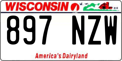 WI license plate 897NZW