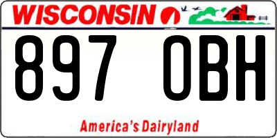 WI license plate 897OBH