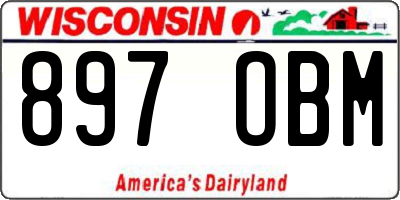 WI license plate 897OBM