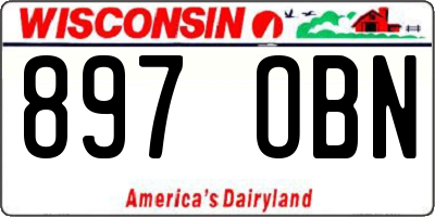 WI license plate 897OBN