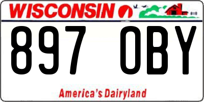 WI license plate 897OBY