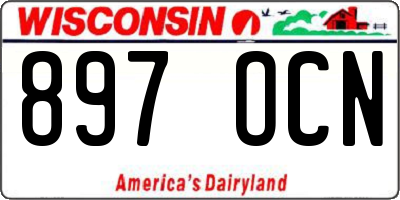 WI license plate 897OCN
