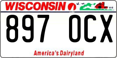 WI license plate 897OCX