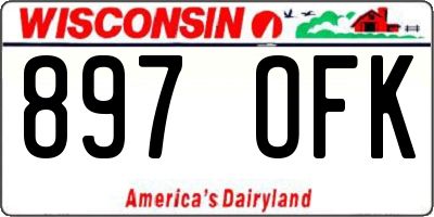 WI license plate 897OFK