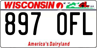 WI license plate 897OFL