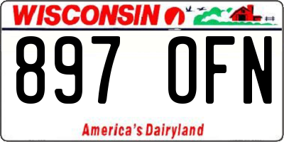 WI license plate 897OFN