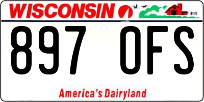 WI license plate 897OFS