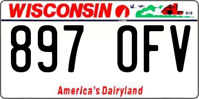 WI license plate 897OFV