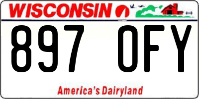 WI license plate 897OFY