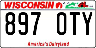 WI license plate 897OTY