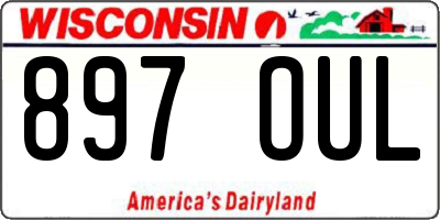 WI license plate 897OUL