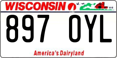 WI license plate 897OYL