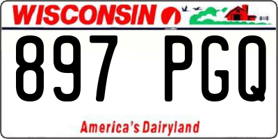 WI license plate 897PGQ