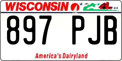 WI license plate 897PJB