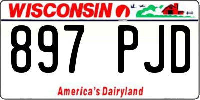 WI license plate 897PJD