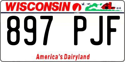 WI license plate 897PJF
