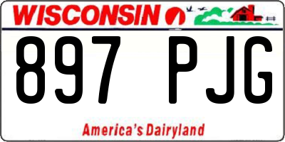 WI license plate 897PJG
