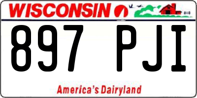 WI license plate 897PJI
