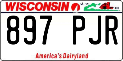 WI license plate 897PJR