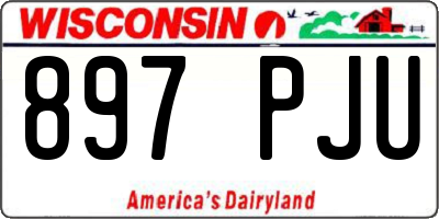 WI license plate 897PJU