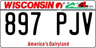 WI license plate 897PJV