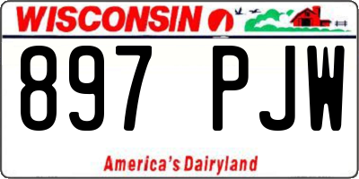 WI license plate 897PJW
