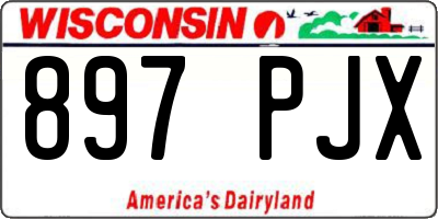 WI license plate 897PJX