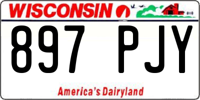WI license plate 897PJY