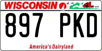 WI license plate 897PKD