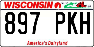 WI license plate 897PKH