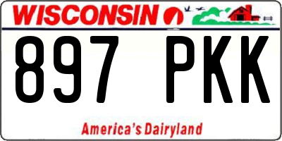 WI license plate 897PKK
