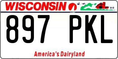 WI license plate 897PKL
