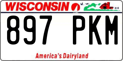WI license plate 897PKM