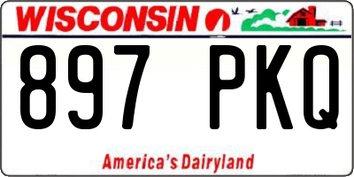 WI license plate 897PKQ