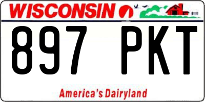WI license plate 897PKT