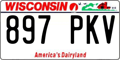 WI license plate 897PKV