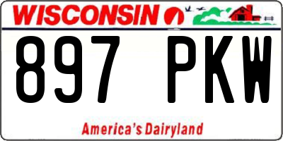 WI license plate 897PKW