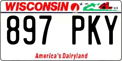 WI license plate 897PKY