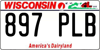 WI license plate 897PLB