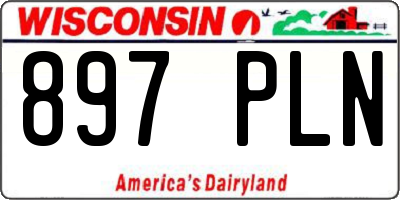 WI license plate 897PLN