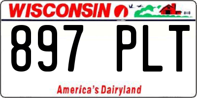 WI license plate 897PLT