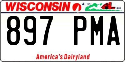 WI license plate 897PMA