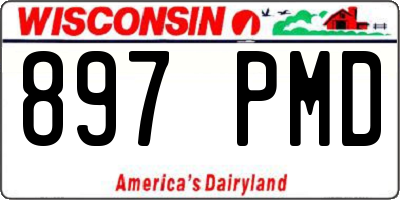 WI license plate 897PMD