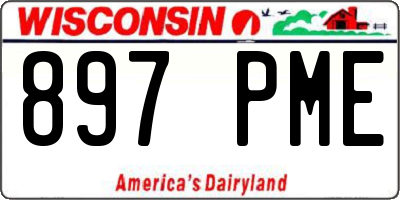 WI license plate 897PME
