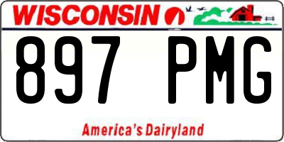 WI license plate 897PMG