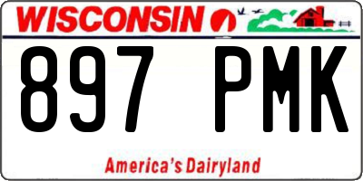 WI license plate 897PMK