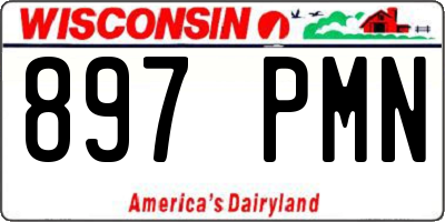 WI license plate 897PMN